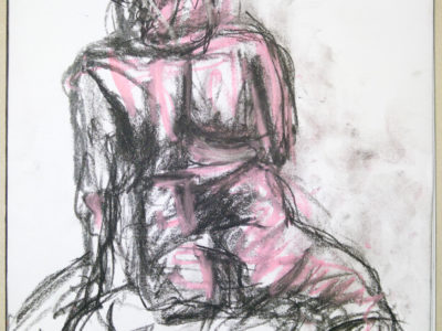 Life drawing #1: Pastel and charcoal, sketchbook