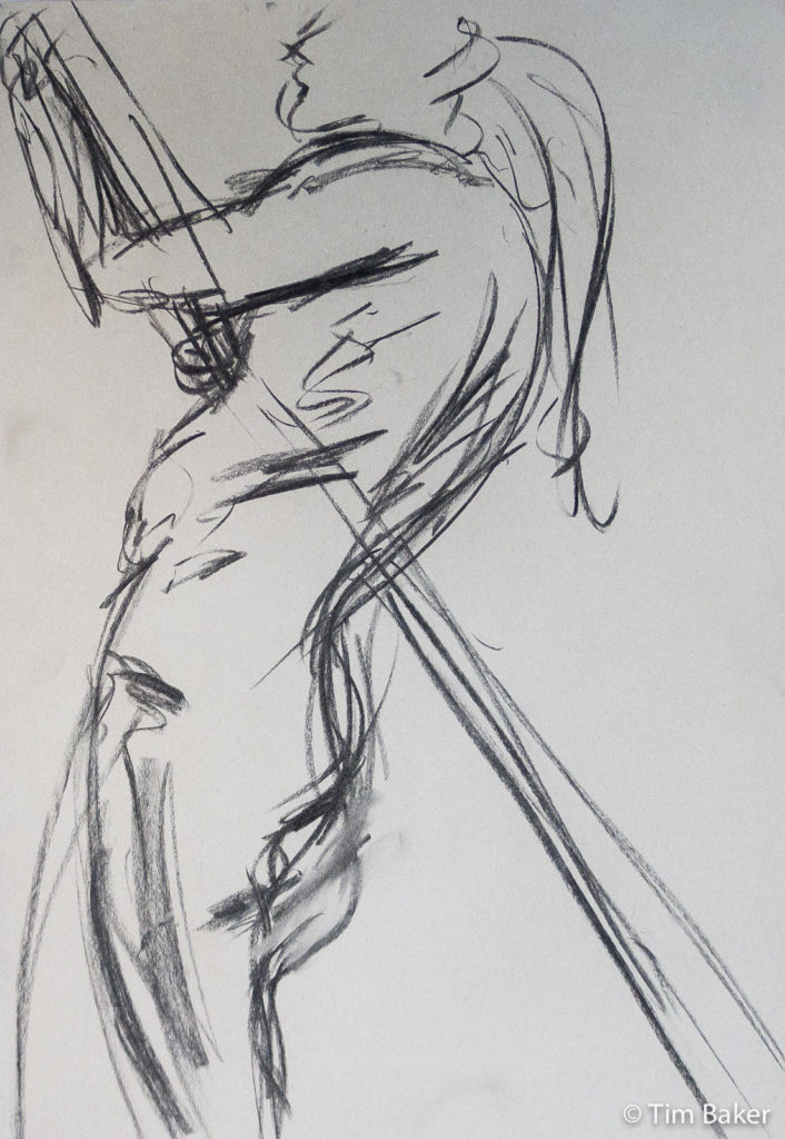 Ash, Life Drawing #11, Charcoal, A2