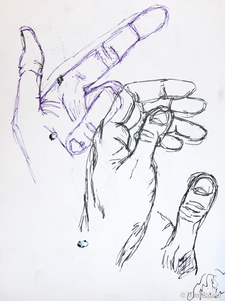 Hand Study, Staedtler and Pigma Pen, A4