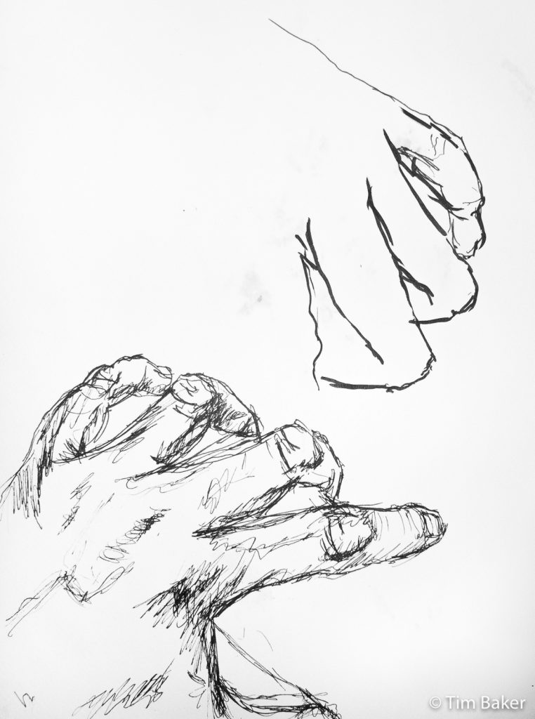 Hand Study, Pigma Pen, A4