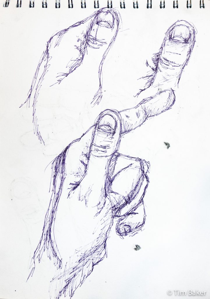 Hand Study, Staedtler pigment liner, A4
