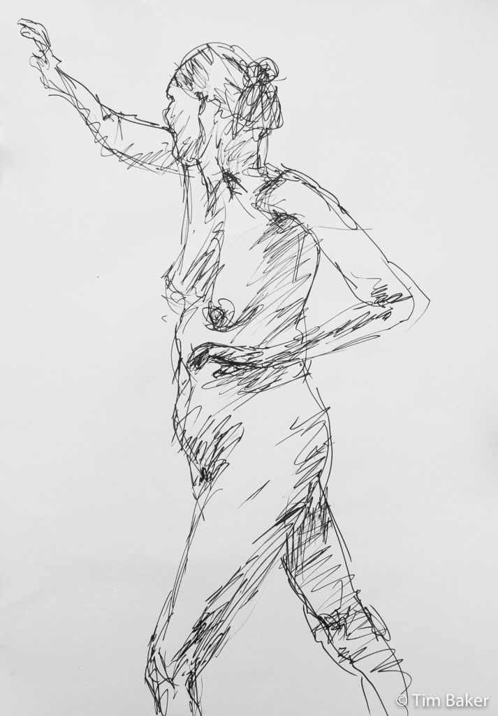 Life Drawing 20: Pigma Micron 08 pen, A2?