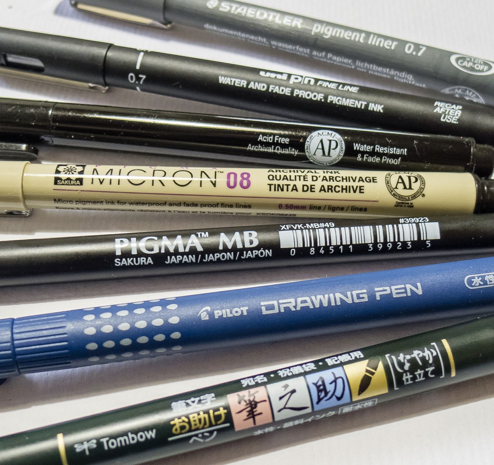 Not all pens are made equal: waterproof pen roundup, Tim Baker