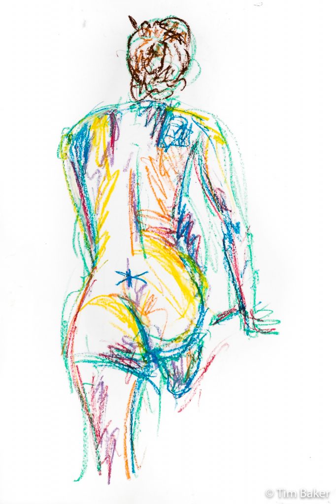 Life Drawing #31, Markal marker, 5 minute sketch, A1
