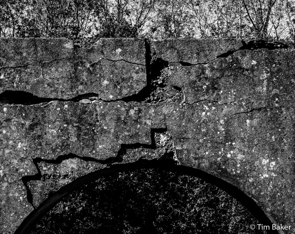 Closeup detail of arch, The Old Fort, Box Hill, Dorking, Surrey