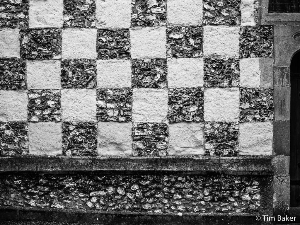 Mickleham Church checkerboard stone