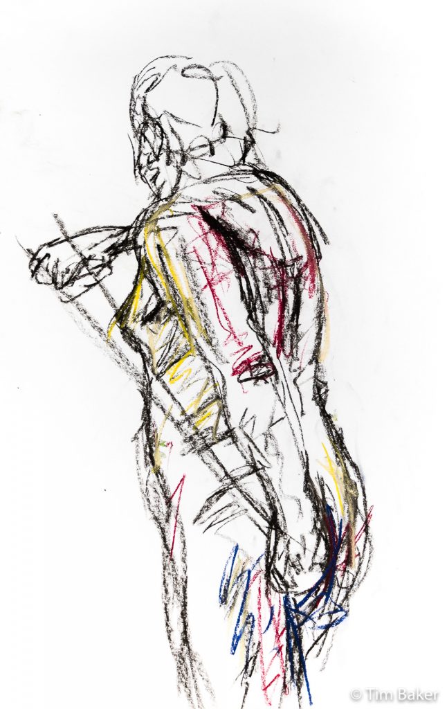 Boyko, Life Drawing #38, Pastel and Chalk, A1