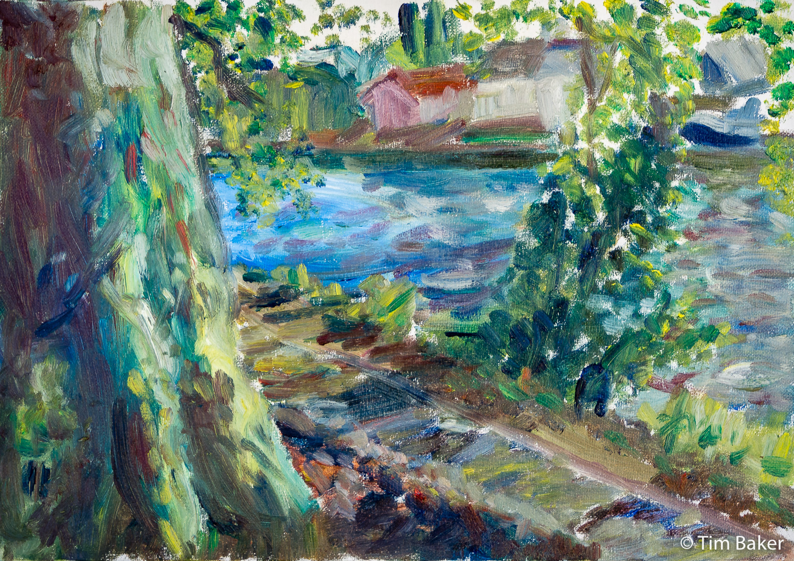 From the Bench: 2nd Plein Air Oil