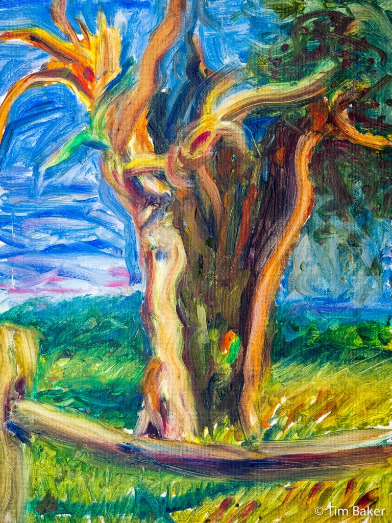 Hollow Tree #3 - In Progress (Oils on 30x40cm Canvas Board)
