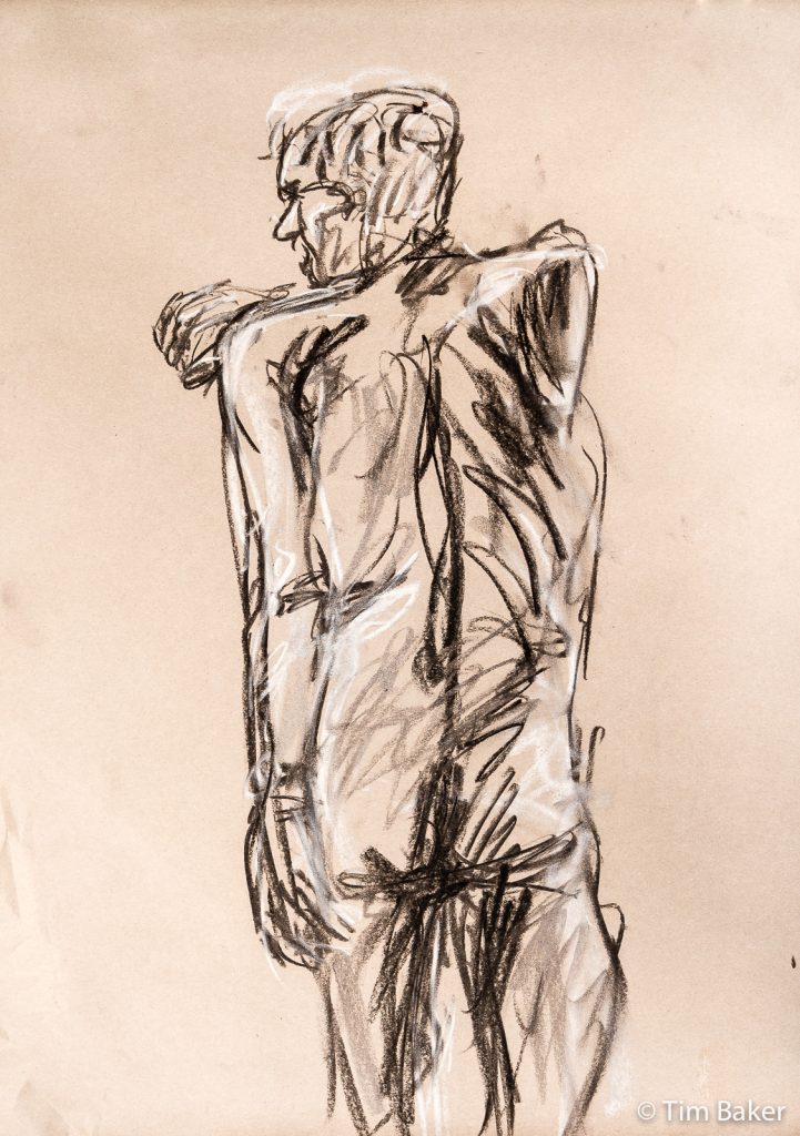 Life Drawing #46 - Hugh, Pastel and charcoal, A2