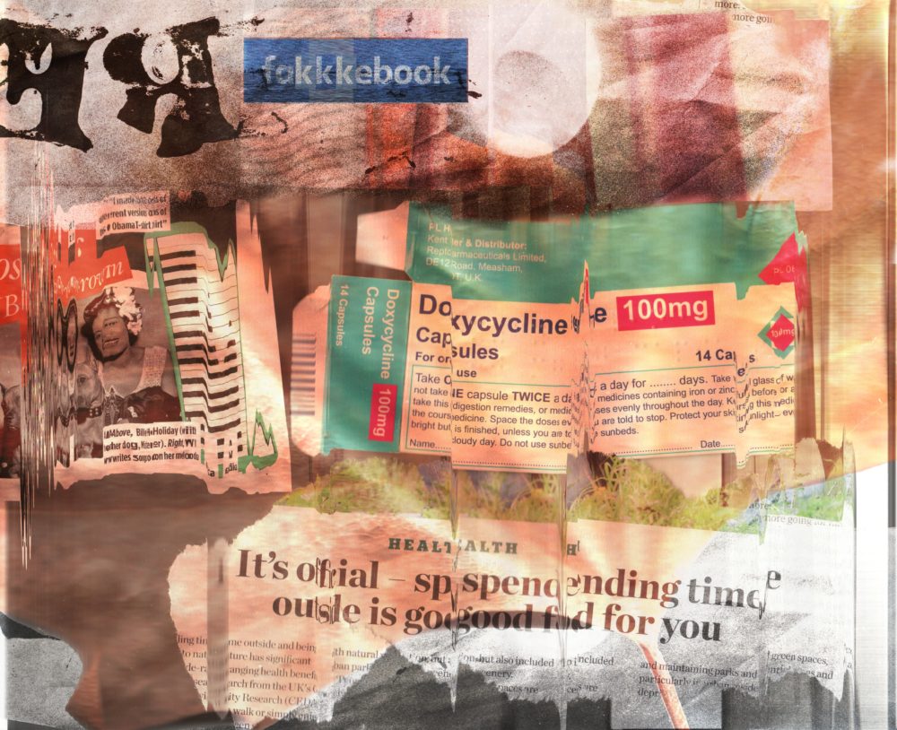 293: Remembering The Receipts - digital scanner collage.