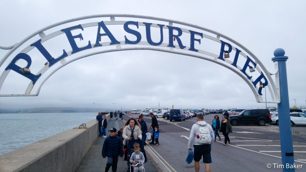 Pleasure Pier or Car Park? Jurassic Coast, Dorset, Weymouth, Seascapes, Cliffs, Campsites Dorset Jurassic Coast Rocks Sea Painting
