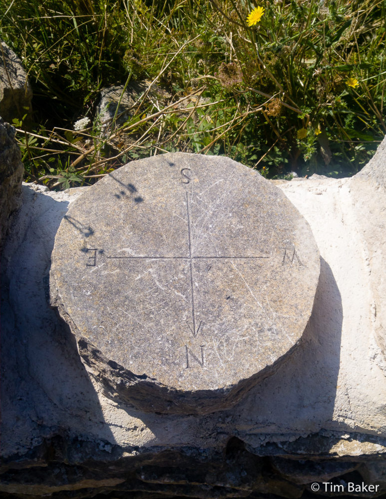 This compass is one for the Ultra Light Hiking Brigade! Swanage, Durlston Castle