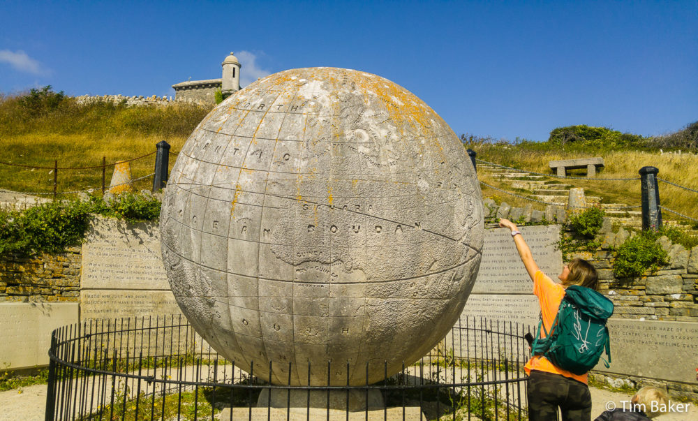 I Like Big Balls And I Cannot Lie (Durlston Castle, Swanage) Jurassic Coast George Burt great globe
