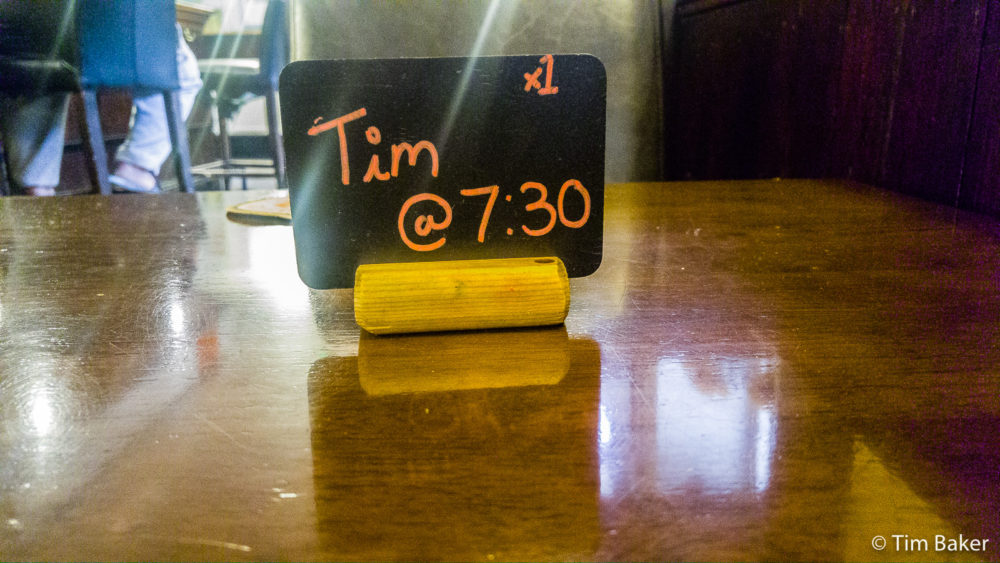 Tim @ 7.30, well I am Tim all the time, but especially then when I have steak. Swanage The Globe Herston