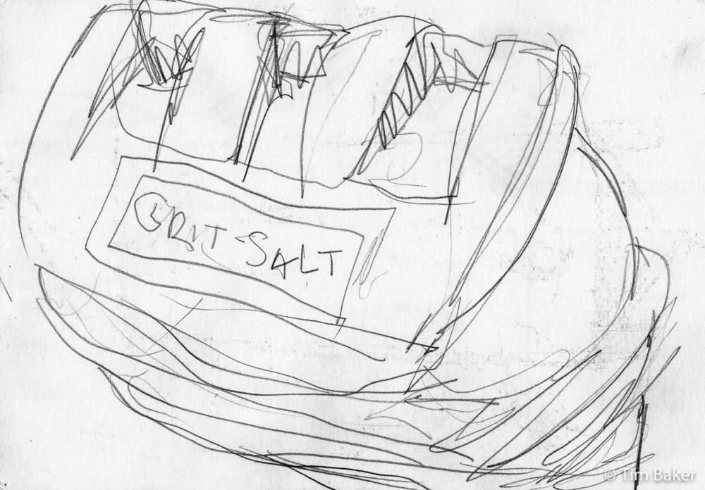 Grit Salt, 4/92, Shropshire?, pencil, A5 sketchbook.