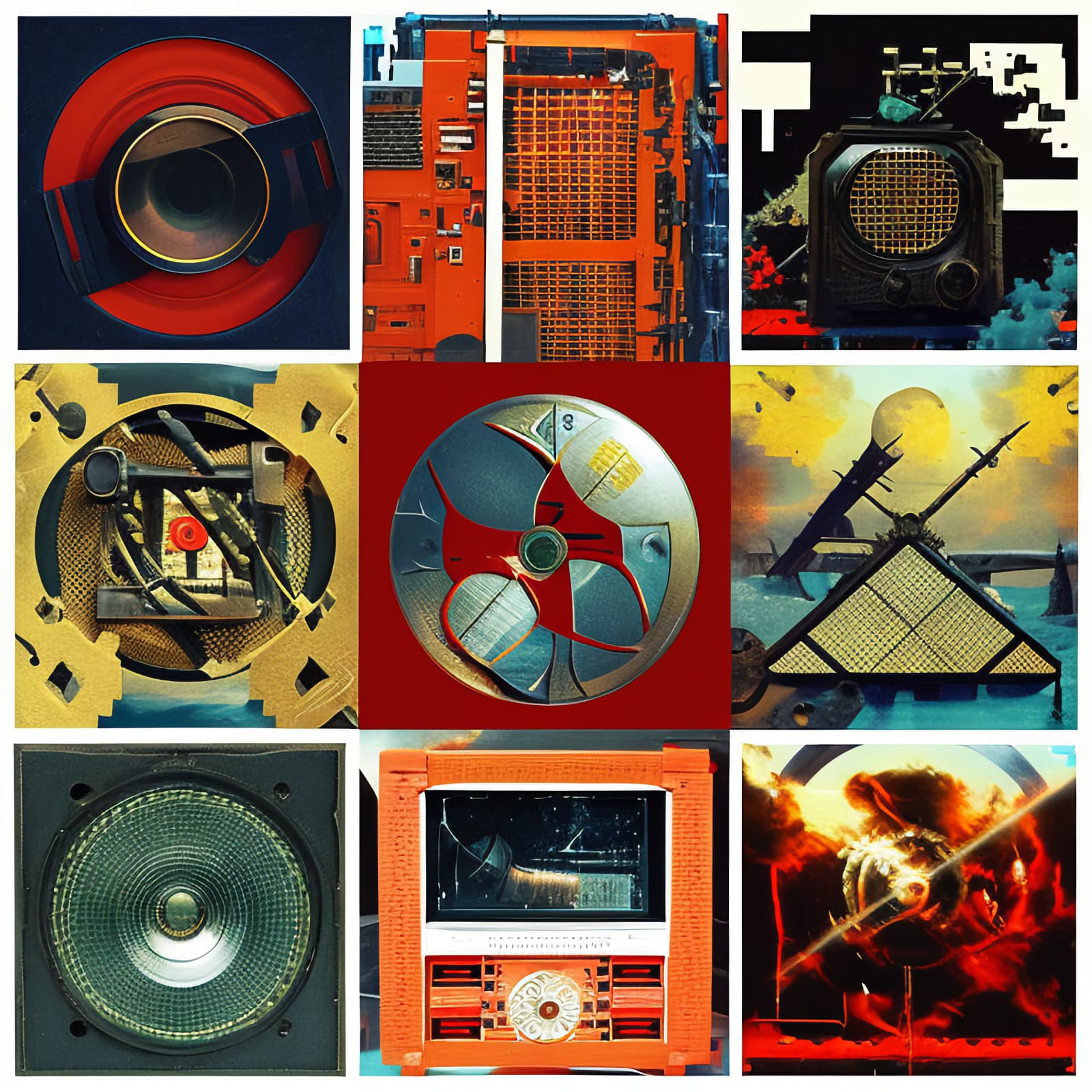 Circlesquare, Radio Clash collage - Ghost In The Machine series, AI