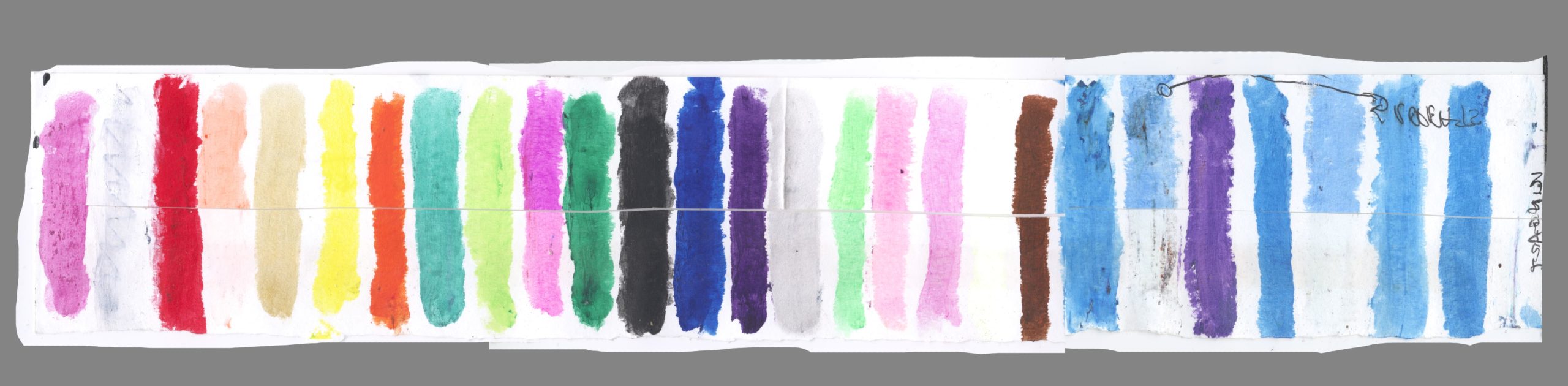 Shocking Pink: Tempera Paint Stick Lightfast Tests, Tim Baker